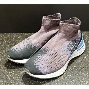 Nike Rise React Flyknit. Thunder Gray/Sapphire. Men’s 12